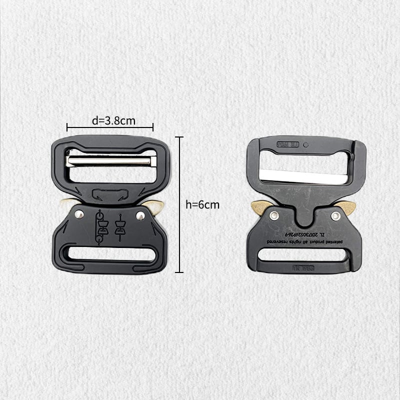 Тактическа ключалка за колан от цинкова сплав, висока якост, износоустойчива, регулируема за колани с уебинг
