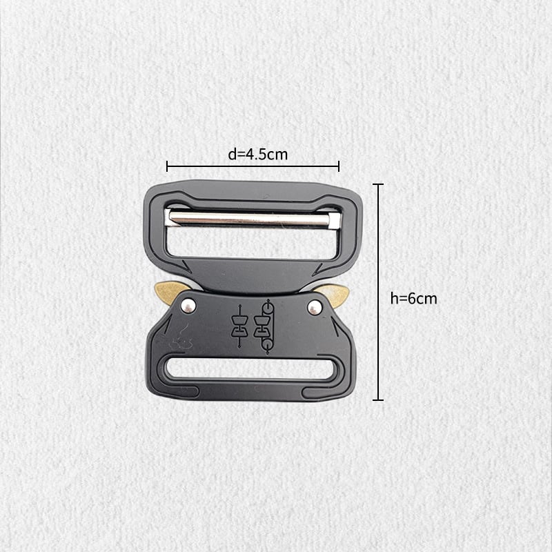 Тактическа ключалка за колан от цинкова сплав, висока якост, износоустойчива, регулируема за колани с уебинг