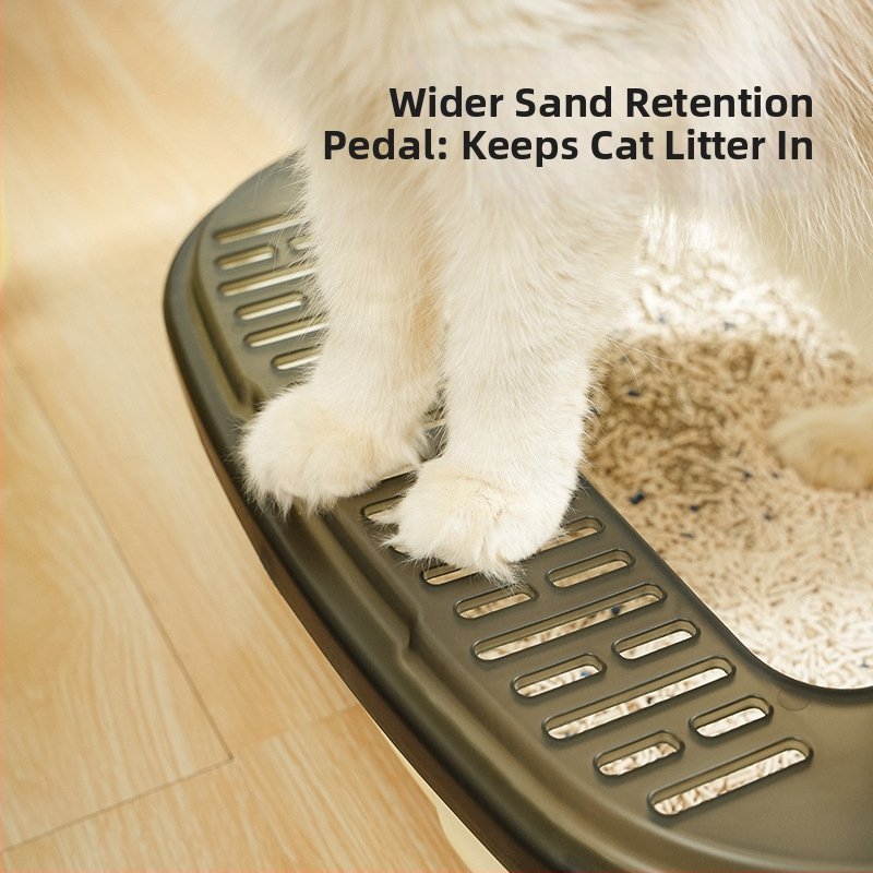 Котешка тоалетна - ПП материал, полузатворен дизайн, закръглена форма, марка Pug