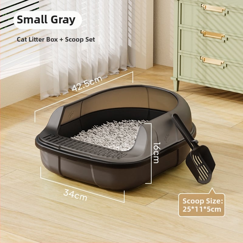 Котешка тоалетна - ПП материал, полузатворен дизайн, закръглена форма, марка Pug