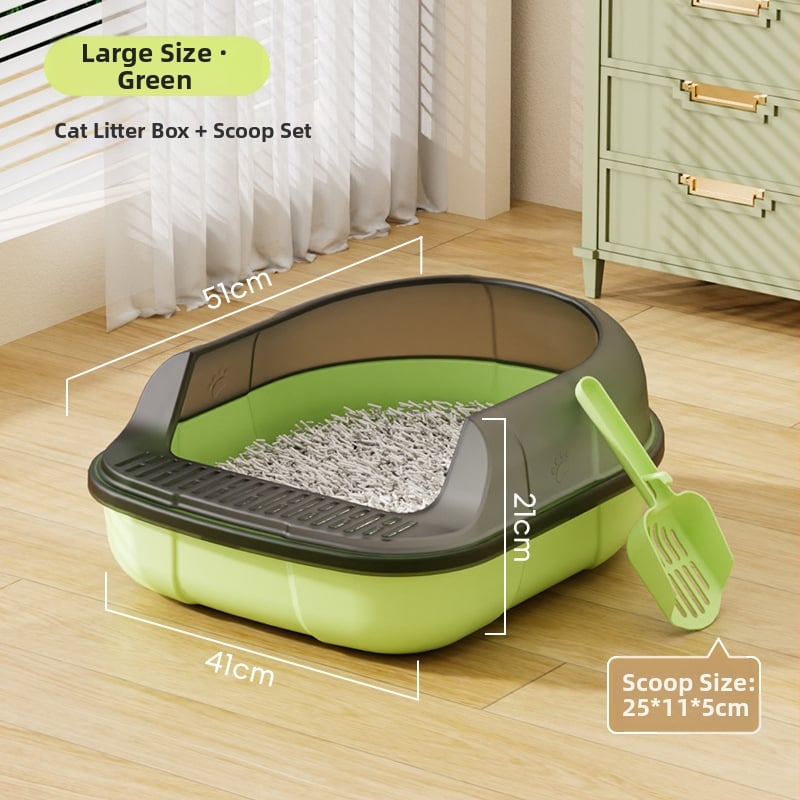 Котешка тоалетна - ПП материал, полузатворен дизайн, закръглена форма, марка Pug