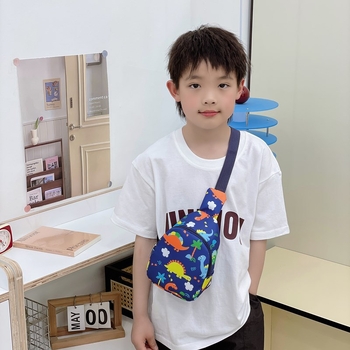 Gyerekeknek készült mellkas-táska anime mintával, nylon anyag, légáteresztő, uniszex, óvodába