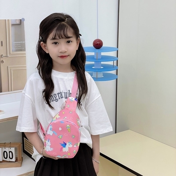 Gyerekeknek készült mellkas-táska anime mintával, nylon anyag, légáteresztő, uniszex, óvodába