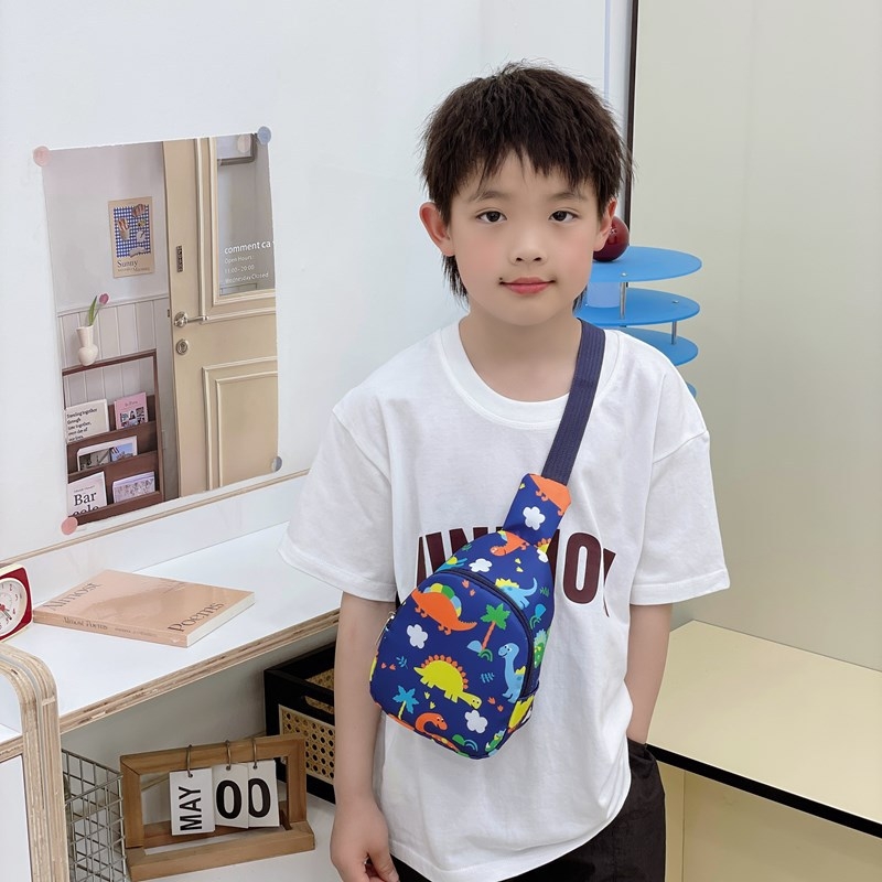 Gyerekeknek készült mellkas-táska anime mintával, nylon anyag, légáteresztő, uniszex, óvodába