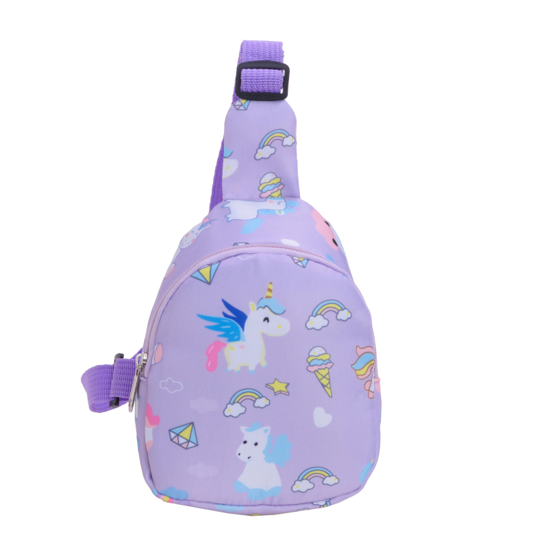 Gyerekeknek készült mellkas-táska anime mintával, nylon anyag, légáteresztő, uniszex, óvodába