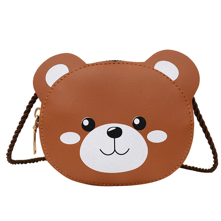 Dječja mini crossbody torbica s motivom zeca, PU koža, zatvarač, otporna na habanje i zaštita od krađe, s jednim naramenicom