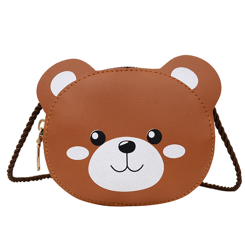 Dječja mini crossbody torbica s motivom zeca, PU koža, zatvarač, otporna na habanje i zaštita od krađe, s jednim naramenicom
