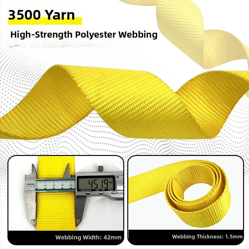 Centură de siguranță cu cinci puncte, cu cârlig dublu pentru lucru în înălțime – din poliester, frânghie de siguranță 2 m, capacitate 150 kg, LA-2024-2522