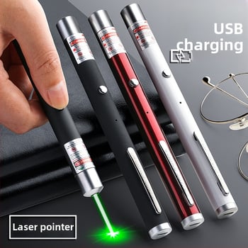 Laserový ukazovateľ s vysokým výkonom a baterkou – dlhý dosah, nabíjanie IR
