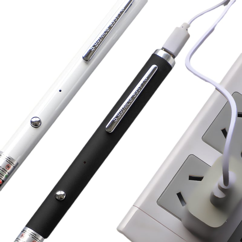 Nagyteljesítményű lézerpointer és zseblámpa – hosszú hatótávolság, infravörös töltés