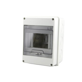 Пластмасова водоустойчива електрическа разпределителна кутия за 2–24 вериги, повърхностно монтирана