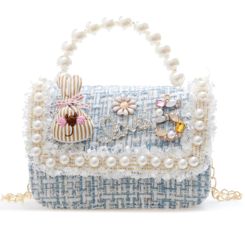 Dječja crossbody torbica za djevojčice – pliš materijal, korejski stil princeze, dječji slatki dizajn, razni uzorci, kapacitet ispod 5 L, zima 2020