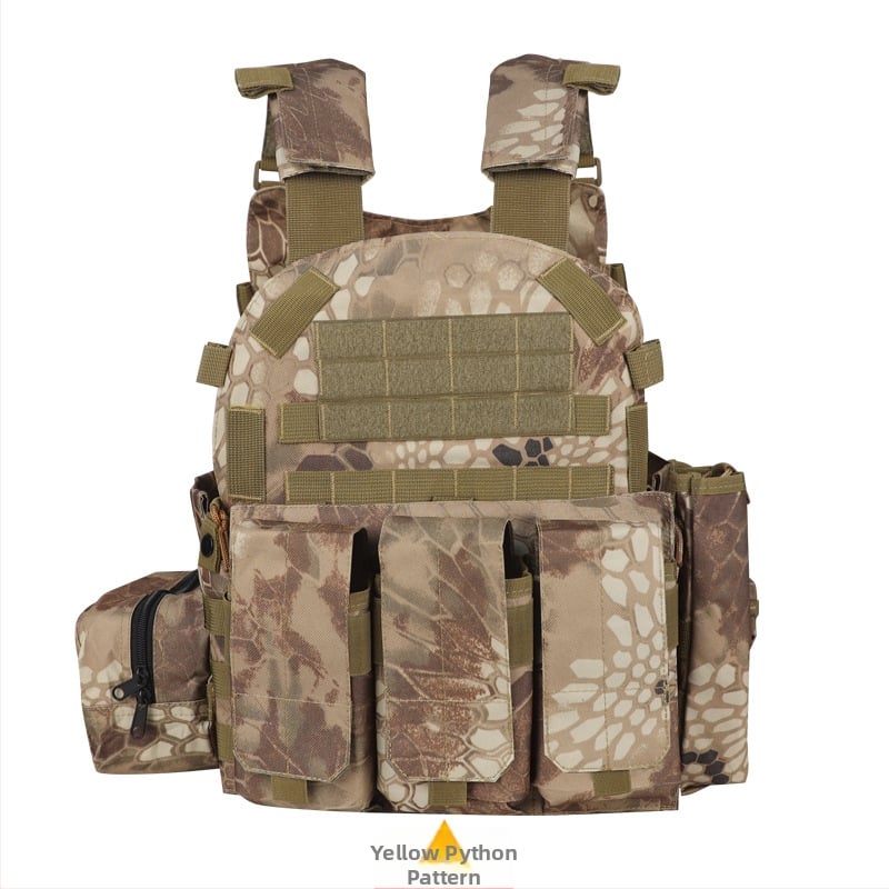 Детска камуфлажна тактическа бронежилетка с ниво 3, дишаща и износоустойчива за използване навън