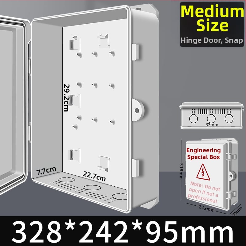 Външна пластмасова водоустойчива електрическа кутия за разпределение и измерване, свързваща кутия — индустриално наблюдение
