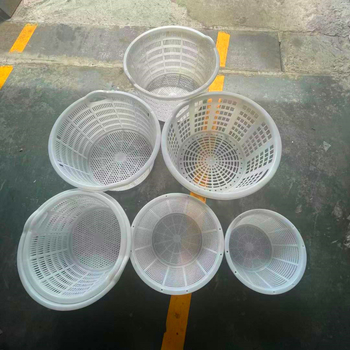 Coș circular din plastic HDPE, material virgin, rezistent la apă și umezeală, turnat prin injecție, sarcină 50