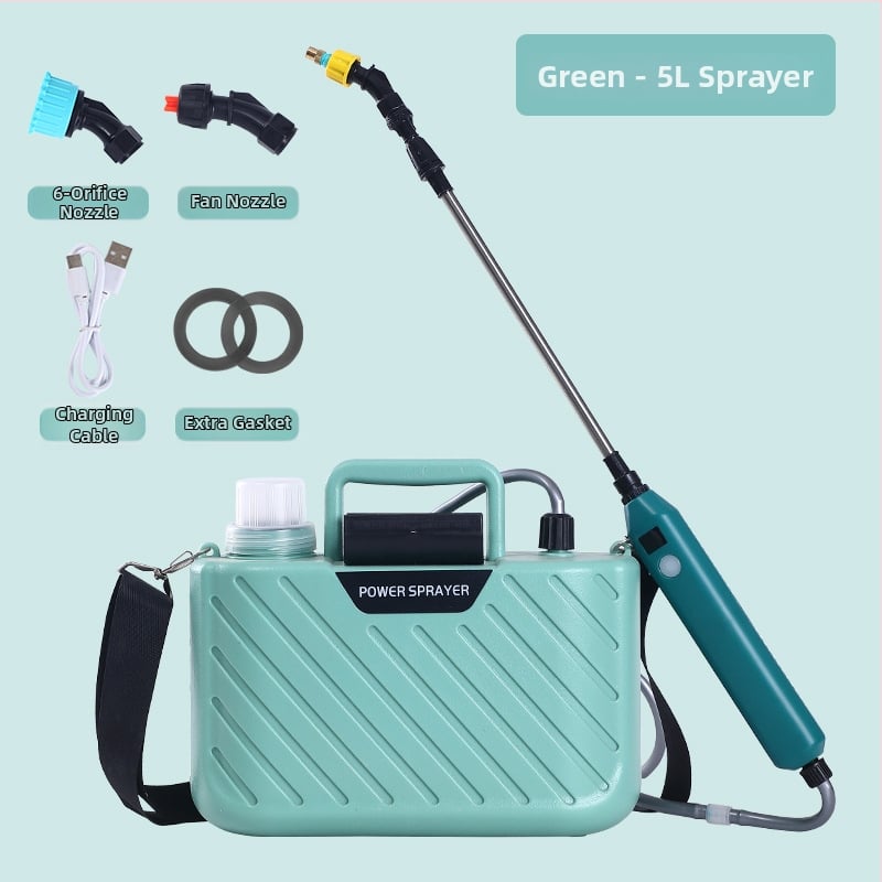 Електрическа пръскачка с атомизиращ накрайник, пластмасов корпус – Krish, за озеленяване, домашно градинарство и селскостопански нужди