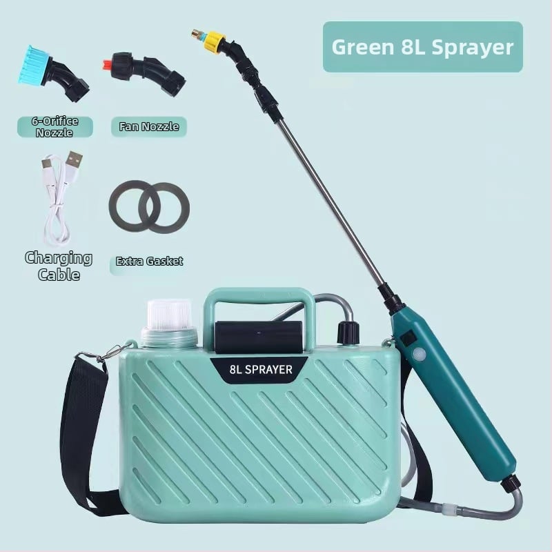 Електрическа пръскачка с атомизиращ накрайник, пластмасов корпус – Krish, за озеленяване, домашно градинарство и селскостопански нужди