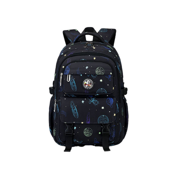 Rucsac pentru băieți – design anime cu cer înstelat, din Oxford, respirabil, rezistent la apă, ultra-ușor, protecție pentru coloană, curele de umăr curbate