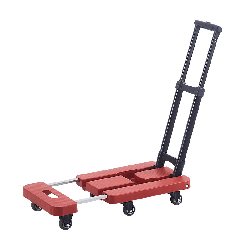 Cărucior pliabil de transport, cu cadru din oțel carbon și capacitate de 200 kg