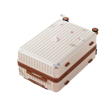 Jane Dance valiză de călătorie mari capacitate, fibră de carbon, roți universale, închidere cu fermoar, strat extensibil, căptușeală ABS+PC