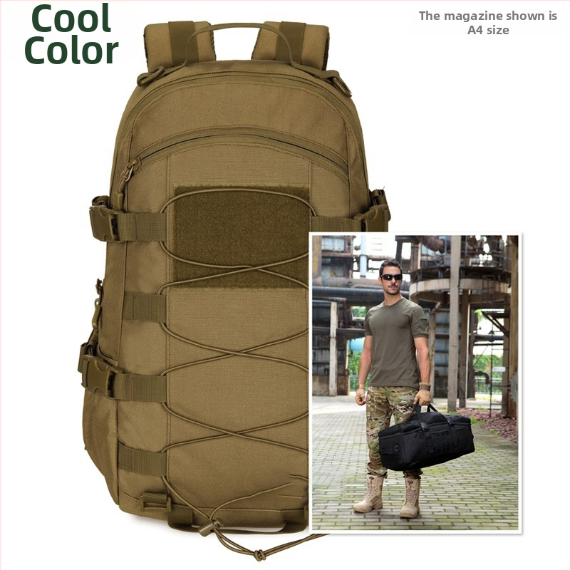 Rucsac tactic pentru outdoor pentru drumeții și camping - material Oxford, respirabil, rezistent la uzură, extensibil, căptușeală din pânză