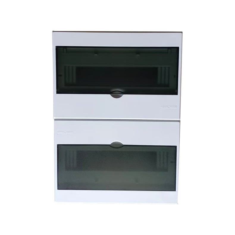 Разпределителна кутия със скрита инсталация тип C, пластмасова водоустойчива за външен монтаж, 2-46 вериги, електрически контрол