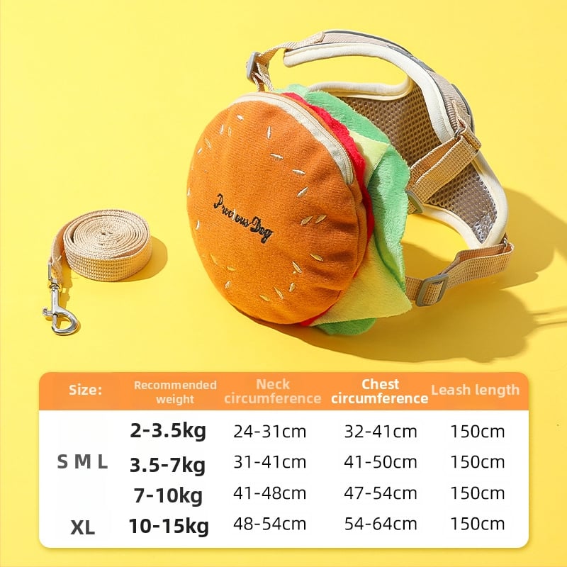Регулируема жилетка за кучета с 3D дизайн на карикатура, нейлонов регулируем гръден ремък, вградена раница за малки кучета, каишка за разходки