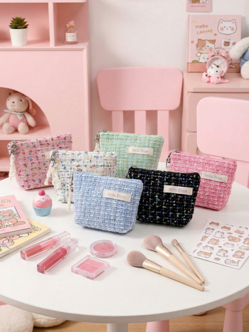 Portofel pentru monede: mini, urban-chic pentru femei (Material: poliester; Căptușeală: poliester; Stil: simplitate urbană; Gen: feminin; Sezon: Vară 2025)