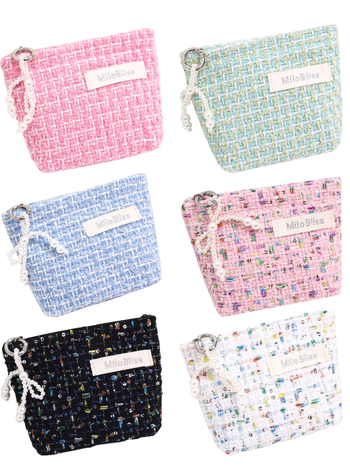 Portofel pentru monede: mini, urban-chic pentru femei (Material: poliester; Căptușeală: poliester; Stil: simplitate urbană; Gen: feminin; Sezon: Vară 2025)