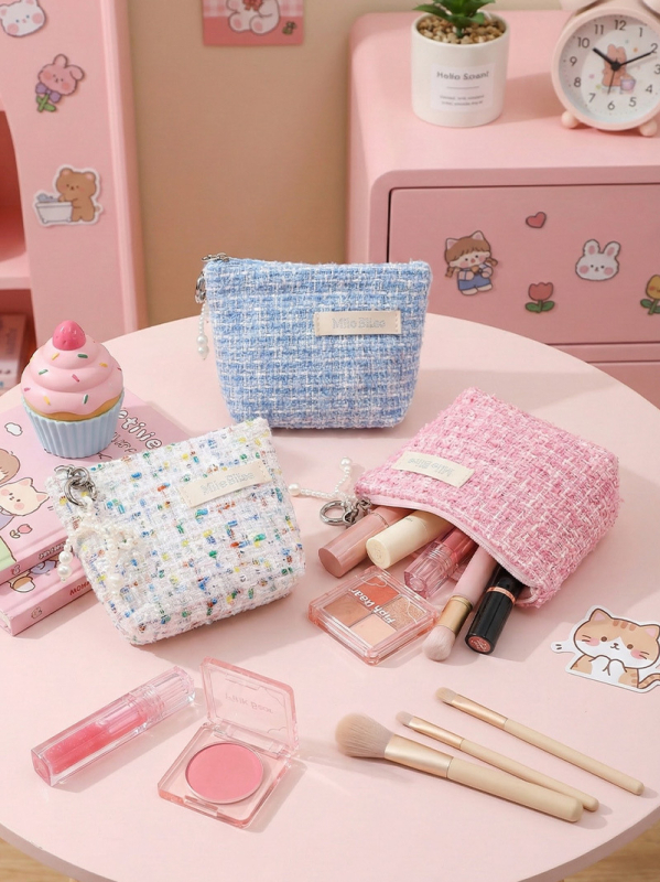 Portofel pentru monede: mini, urban-chic pentru femei (Material: poliester; Căptușeală: poliester; Stil: simplitate urbană; Gen: feminin; Sezon: Vară 2025)