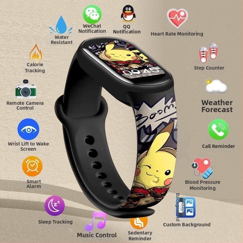 M8 pametni narukvica: brojanje koraka, otkucaji srca, krvni tlak, SpO2 i praćenje sna; Bluetooth s Android kompatibilnošću; silikonska narukvica; do 7 dana trajanja baterije; dnevna vodootpornost