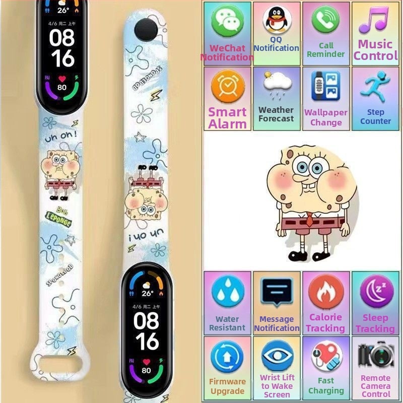 M8 pametni narukvica: brojanje koraka, otkucaji srca, krvni tlak, SpO2 i praćenje sna; Bluetooth s Android kompatibilnošću; silikonska narukvica; do 7 dana trajanja baterije; dnevna vodootpornost