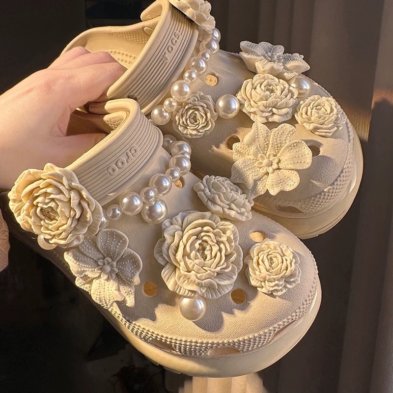 Decorațiune cataramă pentru saboți – stil retro, model: cataramă pentru pantofi; potrivită pentru tipul de încălțăminte 6088878; sezoane: vară, primăvară, toamnă