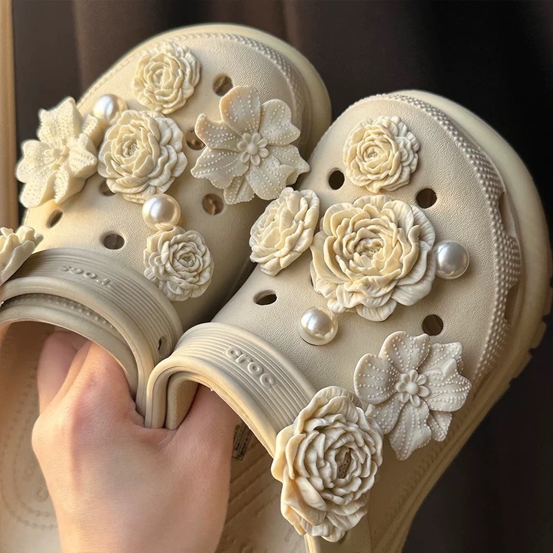 Decorațiune cataramă pentru saboți – stil retro, model: cataramă pentru pantofi; potrivită pentru tipul de încălțăminte 6088878; sezoane: vară, primăvară, toamnă