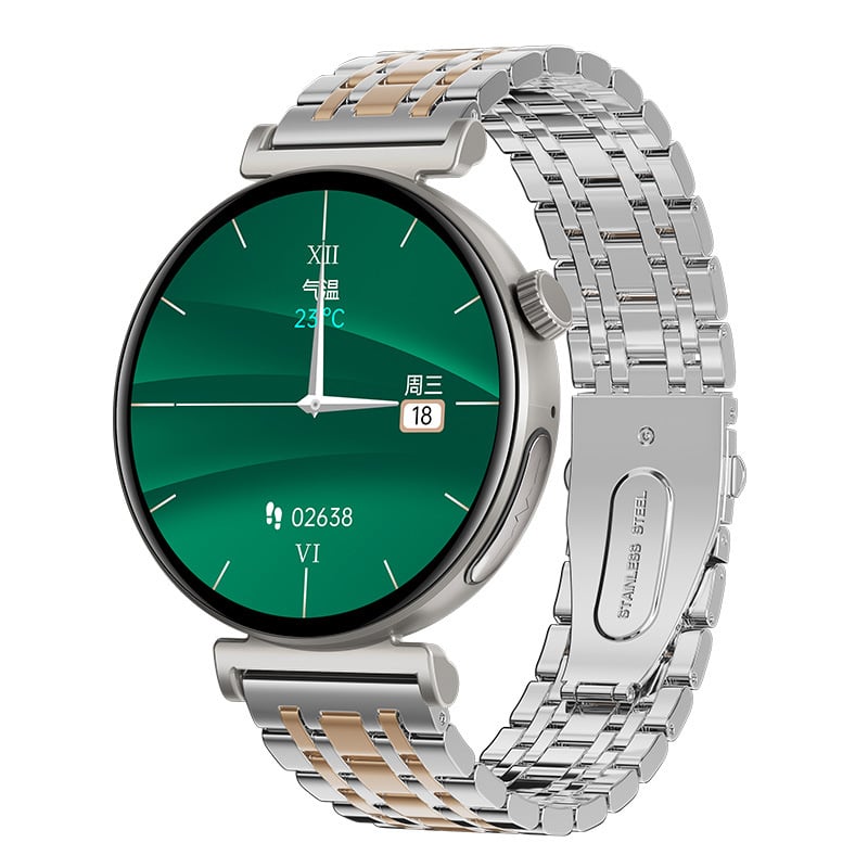 JA02 Pametni sat s AMOLED zaslonom, Bluetooth pozivi, EKG, tjelesna temperatura i zasićenost krvlju kisikom, za žene