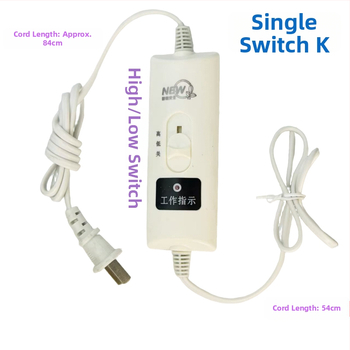 Аксесоар за превключвател на електрическо одеяло с терморегулация — единично/двойно управление, подходящо за одеяло до 10 м²