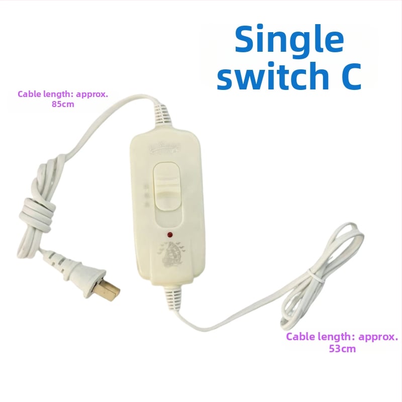 Аксесоар за превключвател на електрическо одеяло с терморегулация — единично/двойно управление, подходящо за одеяло до 10 м²