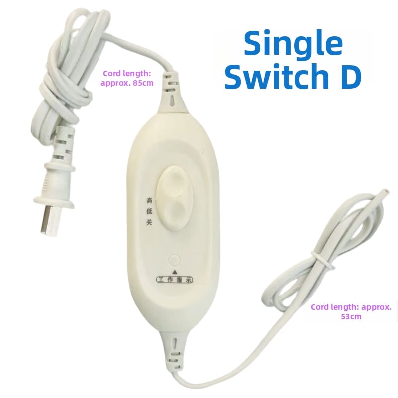 Аксесоар за превключвател на електрическо одеяло с терморегулация — единично/двойно управление, подходящо за одеяло до 10 м²