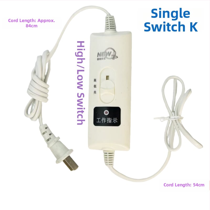 Аксесоар за превключвател на електрическо одеяло с терморегулация — единично/двойно управление, подходящо за одеяло до 10 м²