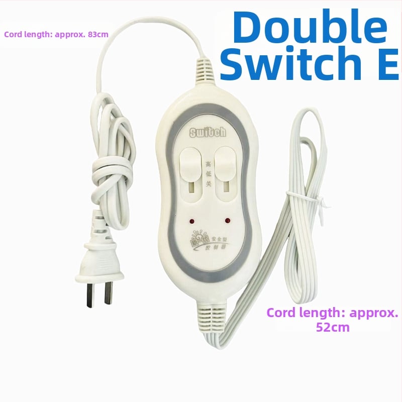 Аксесоар за превключвател на електрическо одеяло с терморегулация — единично/двойно управление, подходящо за одеяло до 10 м²