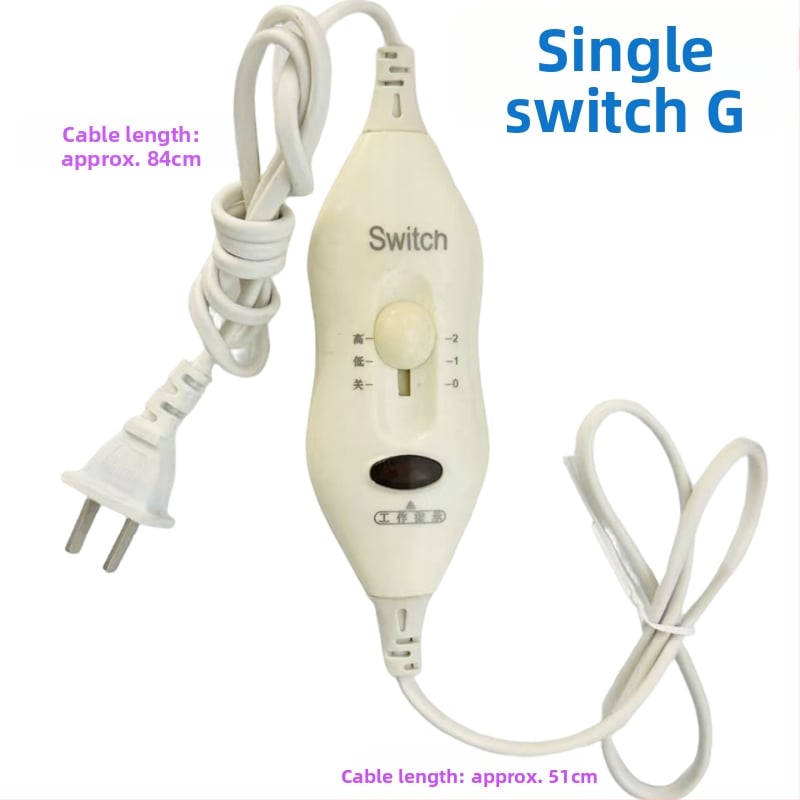 Аксесоар за превключвател на електрическо одеяло с терморегулация — единично/двойно управление, подходящо за одеяло до 10 м²