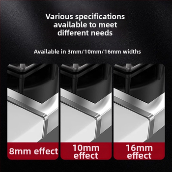 Алуминиева лента за кант с вградена инсталация, интегриран клип за пролука между плот и печка, уплътнение за ръба на кухненския плот, Universal марка, Universal тип
