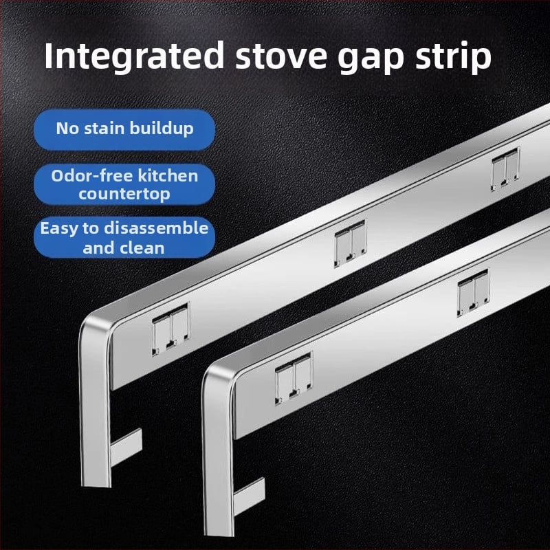 Алуминиева лента за кант с вградена инсталация, интегриран клип за пролука между плот и печка, уплътнение за ръба на кухненския плот, Universal марка, Universal тип