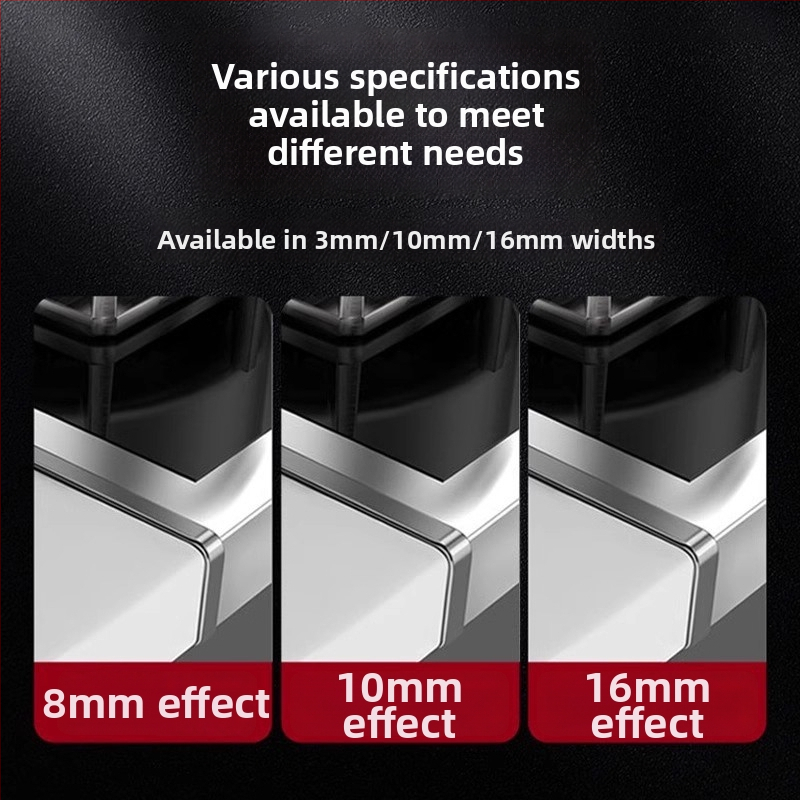 Alumiiniumist ääristends joonis, peidetud paigaldus, integreeritud lünk-klips, köögiplaadi serva tihendamine, universaalne tüüp, Universal bränd