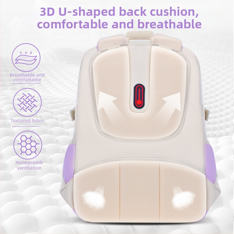 Školska torba – ergonomski zakrivljeni stražnji panel, Oxford tkanina, prozračna, vodootporna, protivkrađa