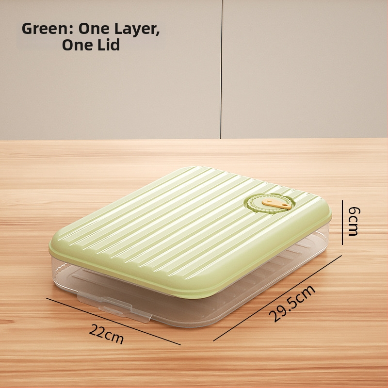 Cutie de depozitare pentru găluște – multistrat, material alimentar, etanșă, menține prospețimea, pentru frigider și congelator