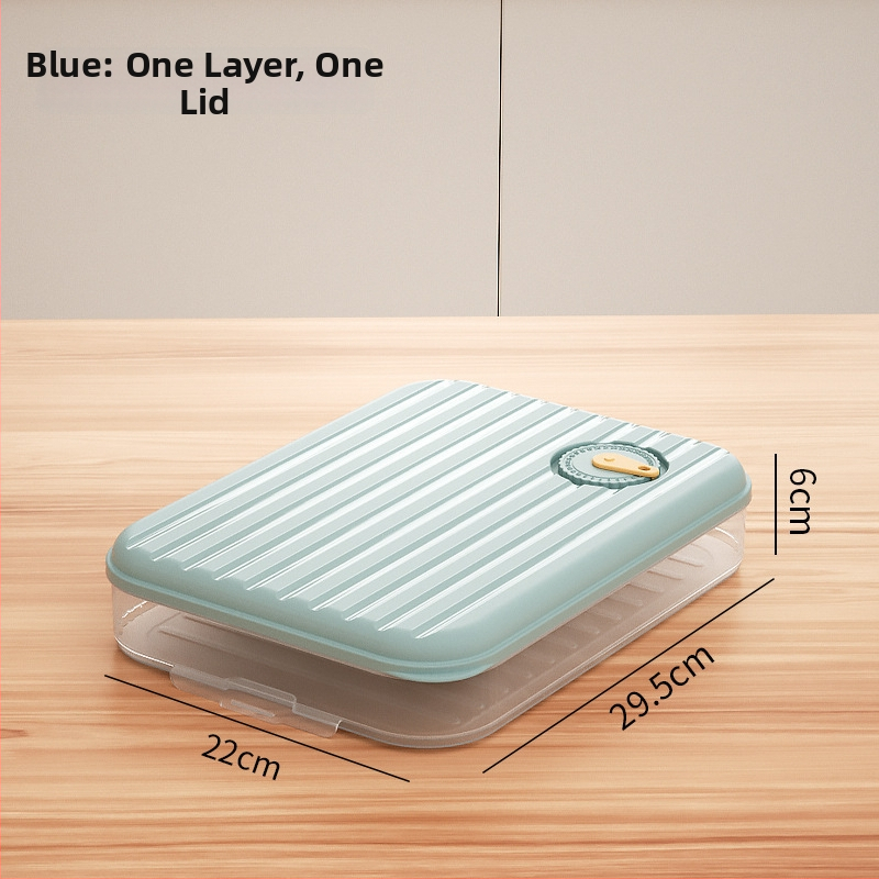 Cutie de depozitare pentru găluște – multistrat, material alimentar, etanșă, menține prospețimea, pentru frigider și congelator