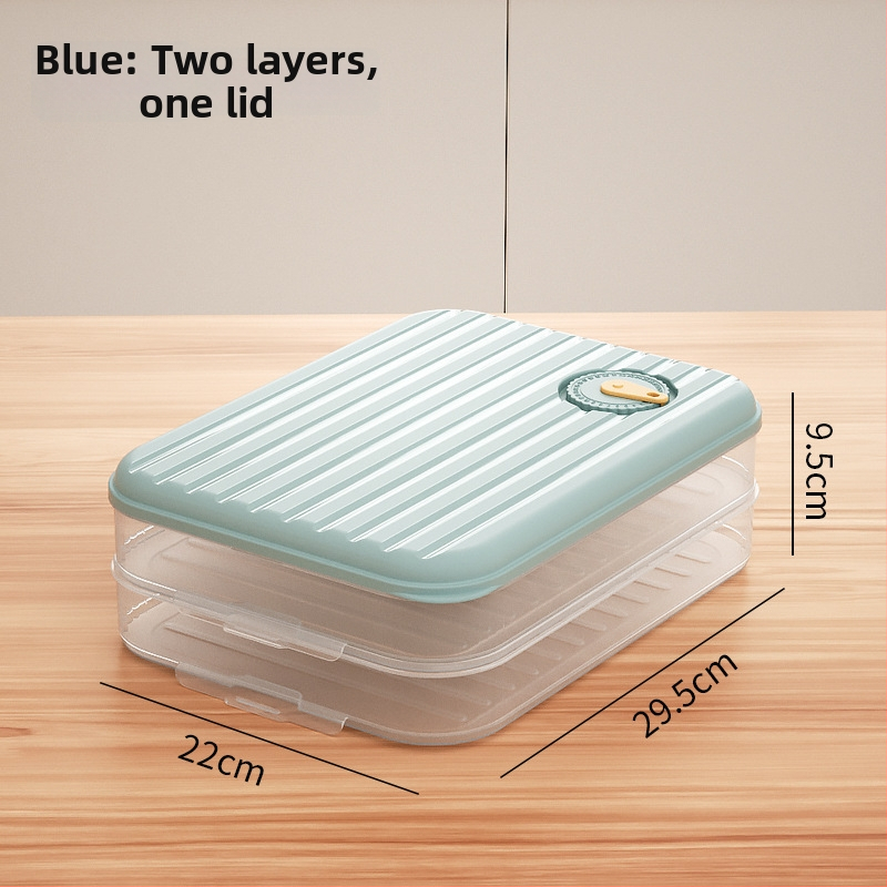 Cutie de depozitare pentru găluște – multistrat, material alimentar, etanșă, menține prospețimea, pentru frigider și congelator