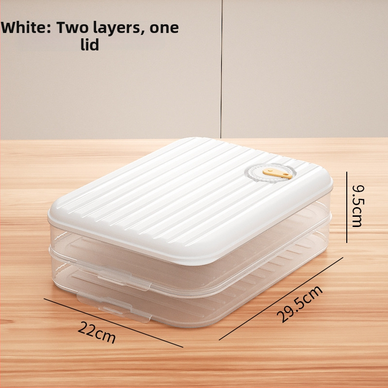 Cutie de depozitare pentru găluște – multistrat, material alimentar, etanșă, menține prospețimea, pentru frigider și congelator