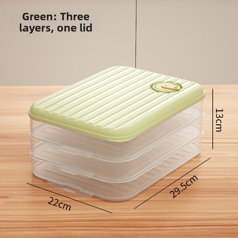 Cutie de depozitare pentru găluște – multistrat, material alimentar, etanșă, menține prospețimea, pentru frigider și congelator